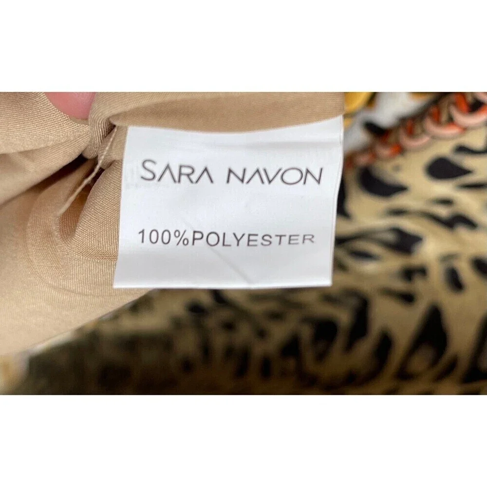 Sara Navon Scarf Print Chain Dress - Dark Academia Vibe size small